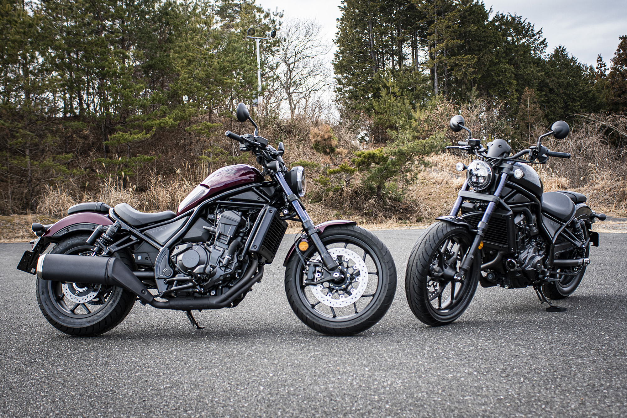 ホンダ　レブル 実車公開！ 新型『レブル1100』はクルーザーじゃなくてスポーツバイク