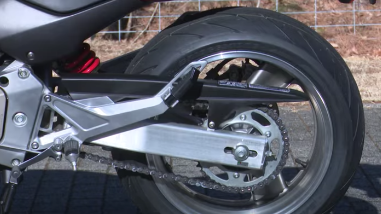 もんとさせていただきます！ 46709 古い 当時物 ホンダ HM ホーネット メッキ サイド ミラー 角型