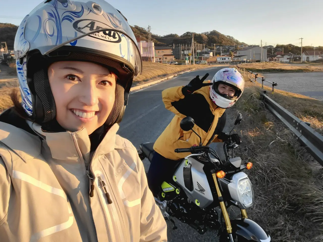 新しくなったモンキー125とグロムでわくわく女子ツーリング♪【目指せ 