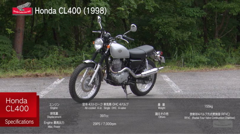 動画】400ccのシングルエンジンを搭載したスクランブラー『CL400