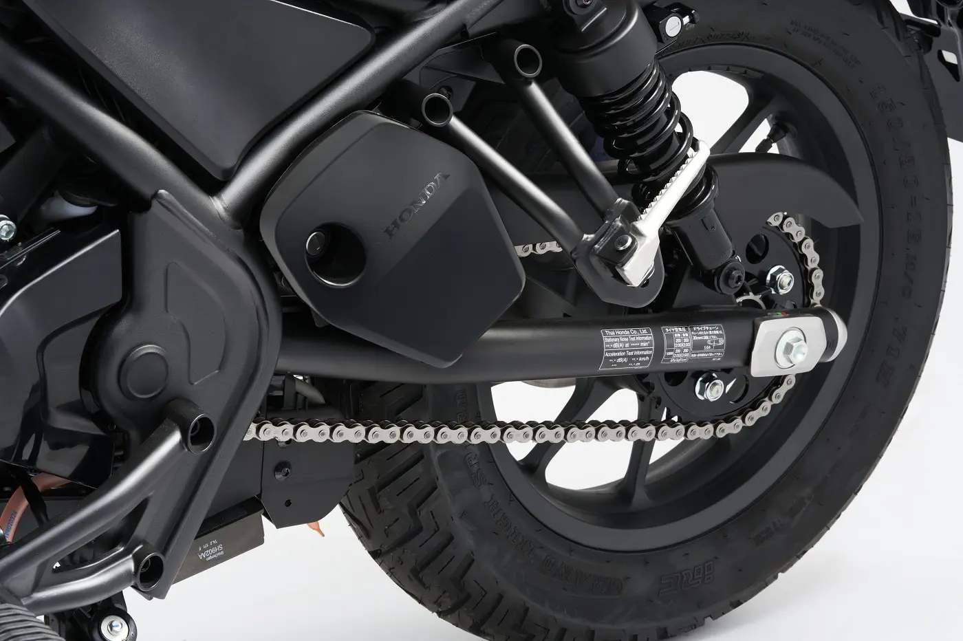 HONDAレブル250用 ブラック ストライプシート