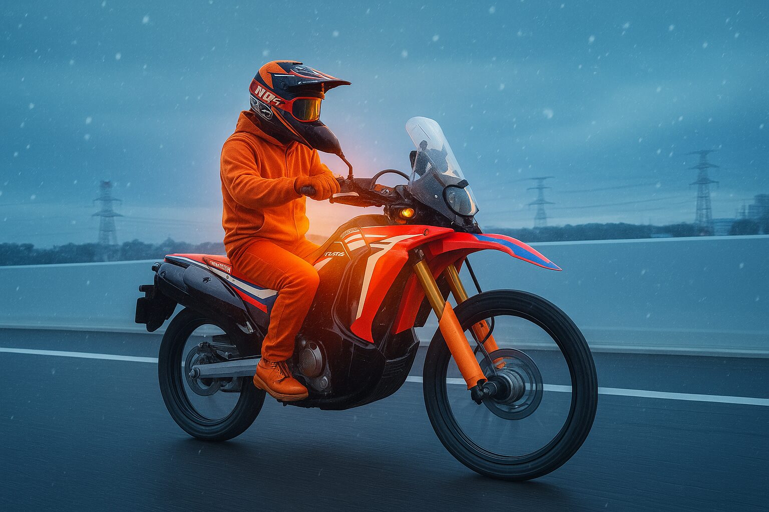 バイクウェア・装備 honypon 寒い時期は『走行風』を考慮に入れたライディングウェア選びをすべし